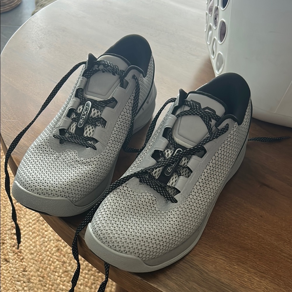 TYR Gray Sneakers with Black Accents
